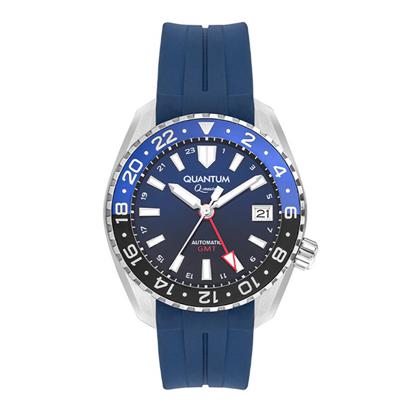 Quantum Erkek Spor Kol Saati Gümüş-Mavi QMG1105.399