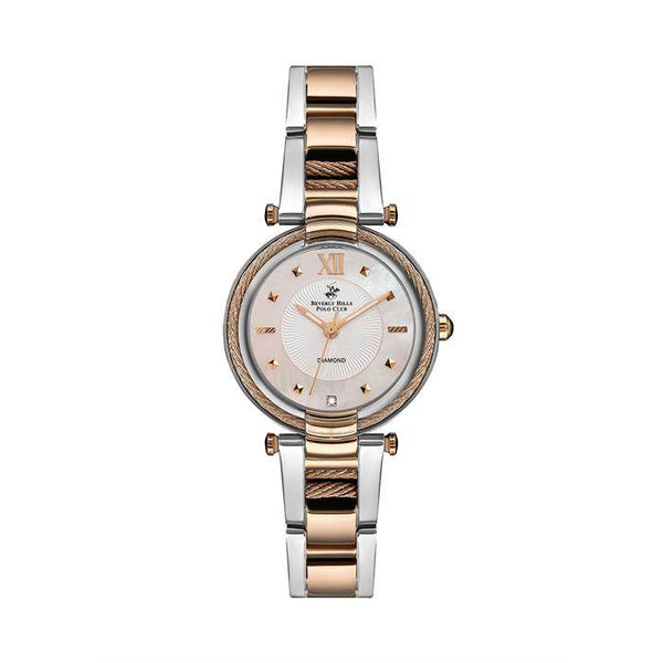 Beverly Hills Polo Club Kadın Klasik Kol Saati Gümüş-Rose Gold Bp3177X.520