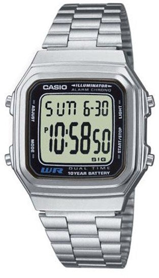 Casio Erkek Spor Kol Saati Gümüş A178Wa-1Adf