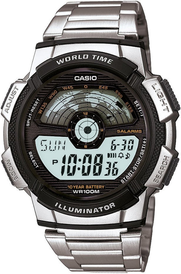 Casio Erkek Spor Kol Saati Gümüş Ae-1100Wd-1Avdf