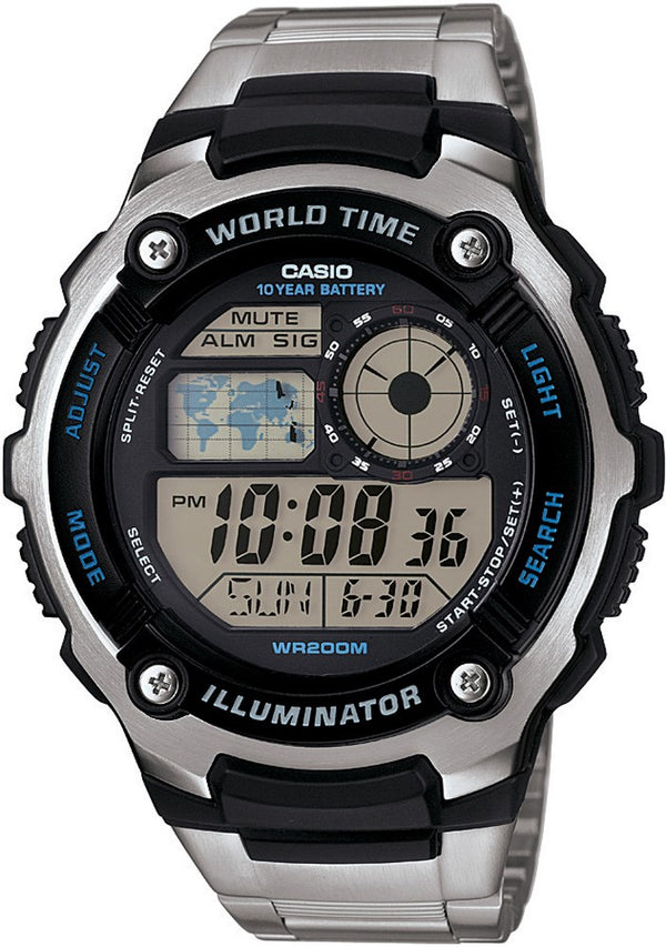 Casio Erkek Spor Kol Saati Gümüş Ae-2100Wd-1Avdf