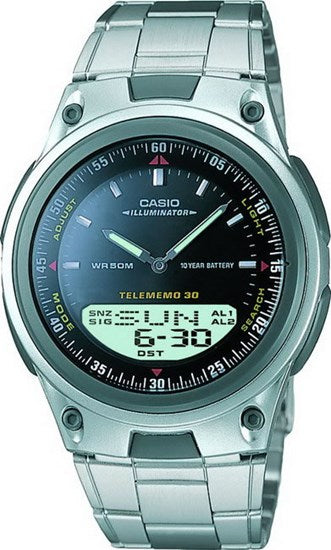 Casio Erkek Spor Kol Saati Gümüş Aw-80D-1Avdf