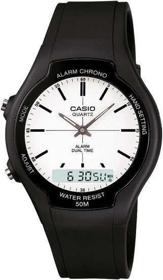 Casio Erkek Spor Kol Saati Siyah Aw-90H-7Evdf