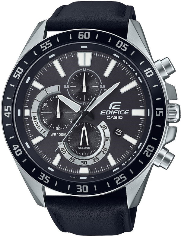 Casio Erkek Spor Kol Saati Gümüş-Siyah Efv-620L-1Avudf