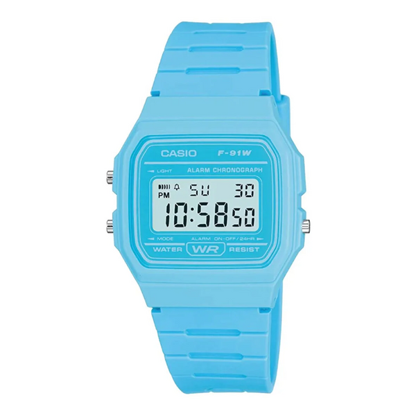 Casio Kadın Spor Kol Saati Mavi F-91Wc-2Adf