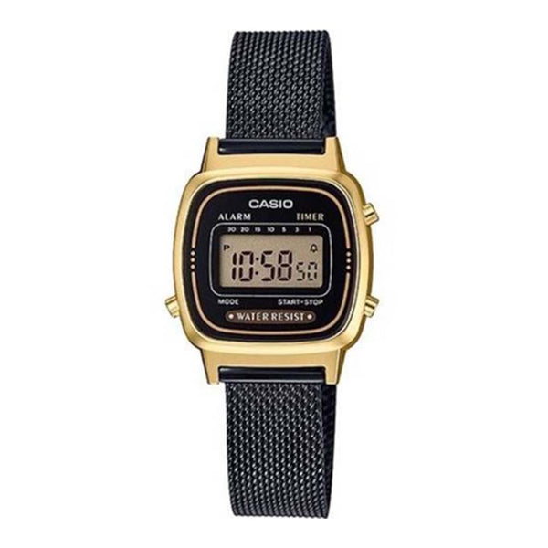 Casio Kadın Spor Kol Saati Altın-Siyah La670Wemb-1Df