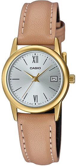 Casio Kadın Klasik Kol Saati Altın-Bej Ltp-V002Gl-7B3Udf