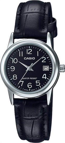 Casio Kadın Klasik Kol Saati Gümüş-Siyah Ltp-V002L-1Budf