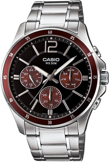 Casio Erkek Spor Kol Saati Gümüş Mtp-1374D-5Avdf