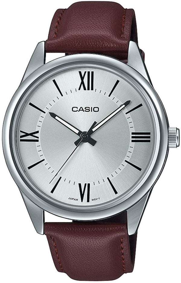 Casio Erkek Klasik Kol Saati Gümüş-Kahverengi Mtp-V005L-7B5Udf