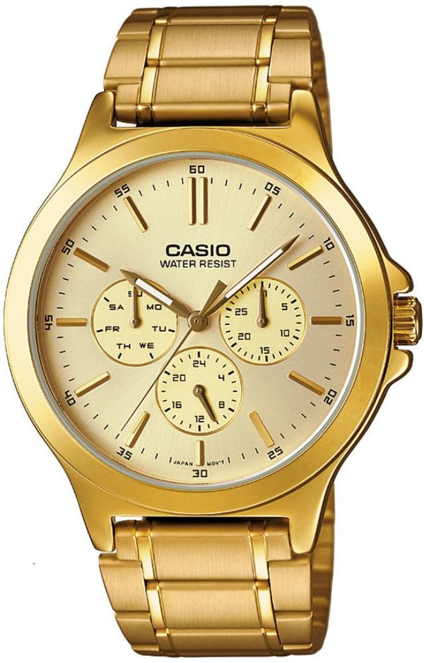 Casio Erkek Spor Kol Saati Altın Mtp-V300G-9Audf