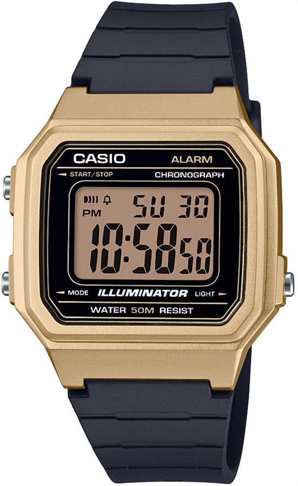 Casio Erkek Spor Kol Saati Altın-Siyah W-217Hm-9Avdf