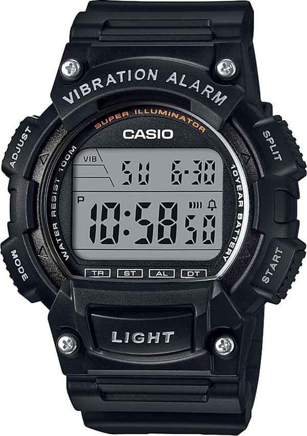 Casio Erkek Spor Kol Saati Siyah W-736H-1Avdf