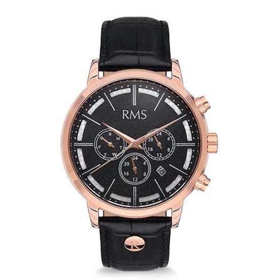 Grand Romanson Erkek Spor Kol Saati Rose Gold-Siyah Gr.1.Ag1199.08