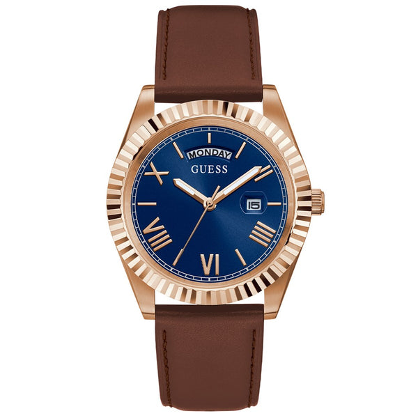 Guess Erkek Klasik Kol Saati Rose Gold-Kahverengi Gugw0353G2