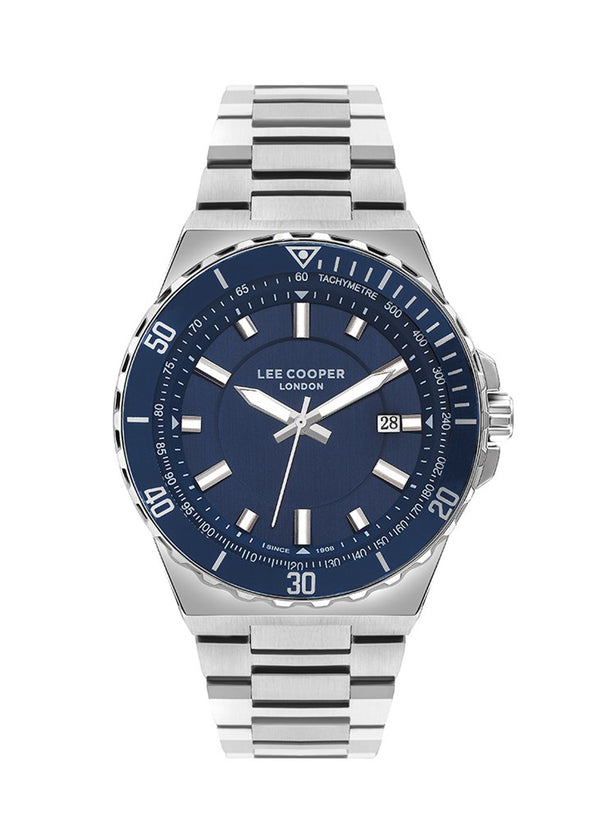 Lee Cooper Erkek Spor Kol Saati Gümüş-Lacivert Lc07622.390