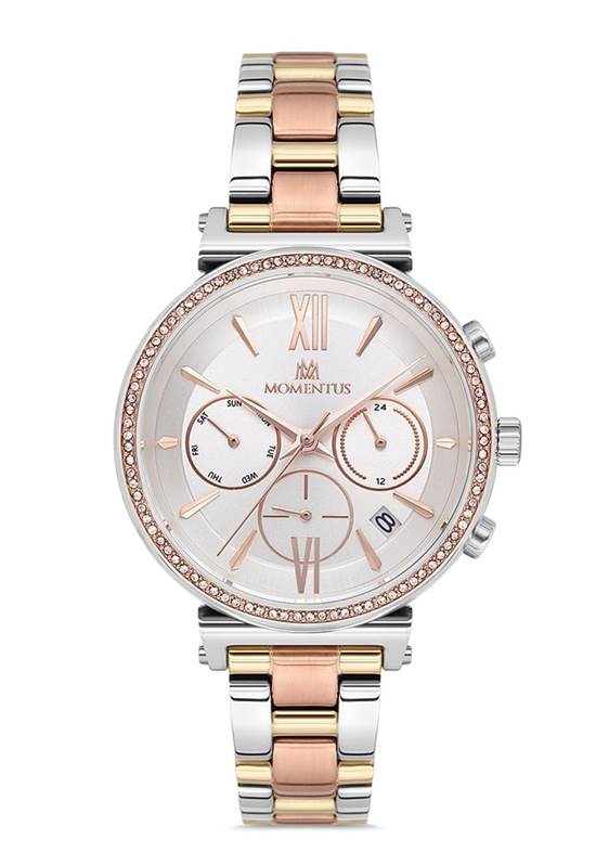 Momentus Kadın Spor Kol Saati Gümüş-Rose Gold Ss236T-02Sz