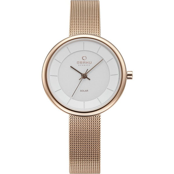 Obaku Kadın Klasik Kol Saati Rose Gold V206Lrvwmv