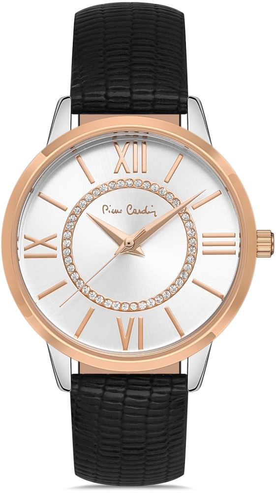 Pierre Cardin Kadın Klasik Kol Saati Rose Gold-Siyah 800202F06