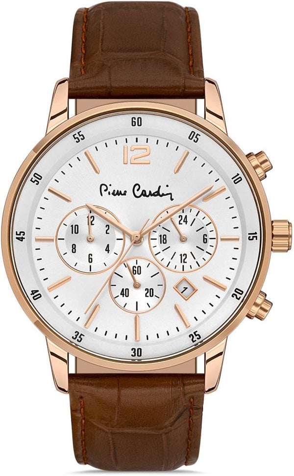 Pierre Cardin Erkek Spor Kol Saati Rose Gold-Kahverengi 800501F04