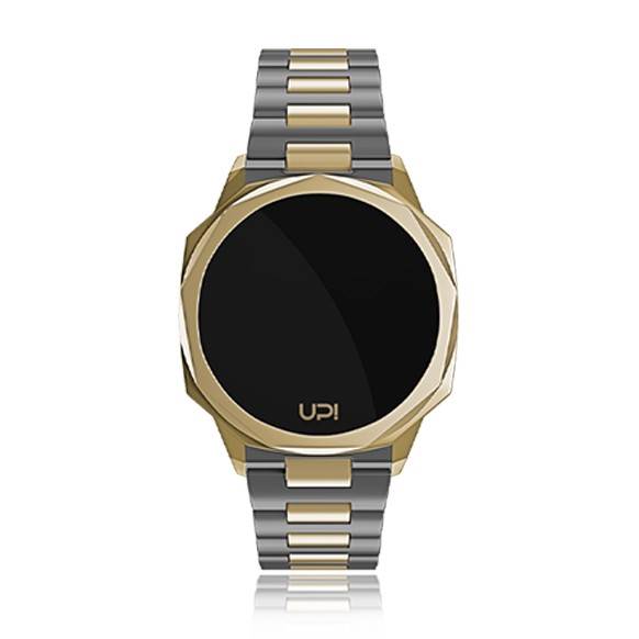 Upwatch Erkek Spor Kol Saati Altın-Gri Icon Gold Gun Metal