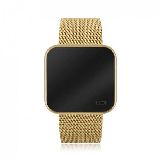 Upwatch Erkek Spor Kol Saati Altın Touch Slim Steel Gold