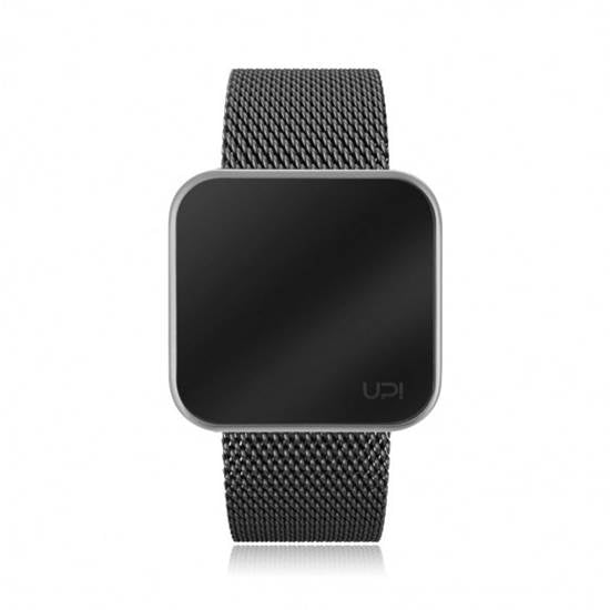 Upwatch Erkek Spor Kol Saati Siyah Touch Slım Steel Sılver Black