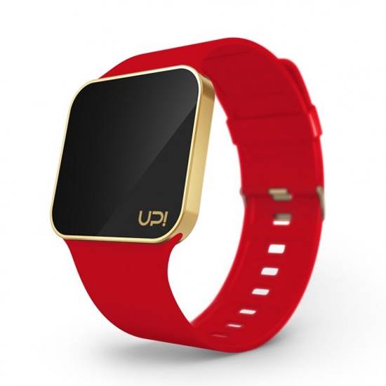 Upwatch Kadın Spor Kol Saati Altın Upgrade Matte Gold And Red Strap