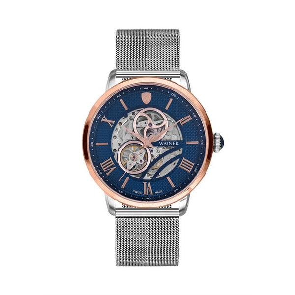 Wainer Erkek Klasik Kol Saati Rose Gold-Gümüş Wa.25175-B